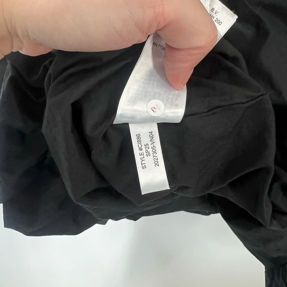 J. Crew Bubble-Hem Mixy Dress in Black